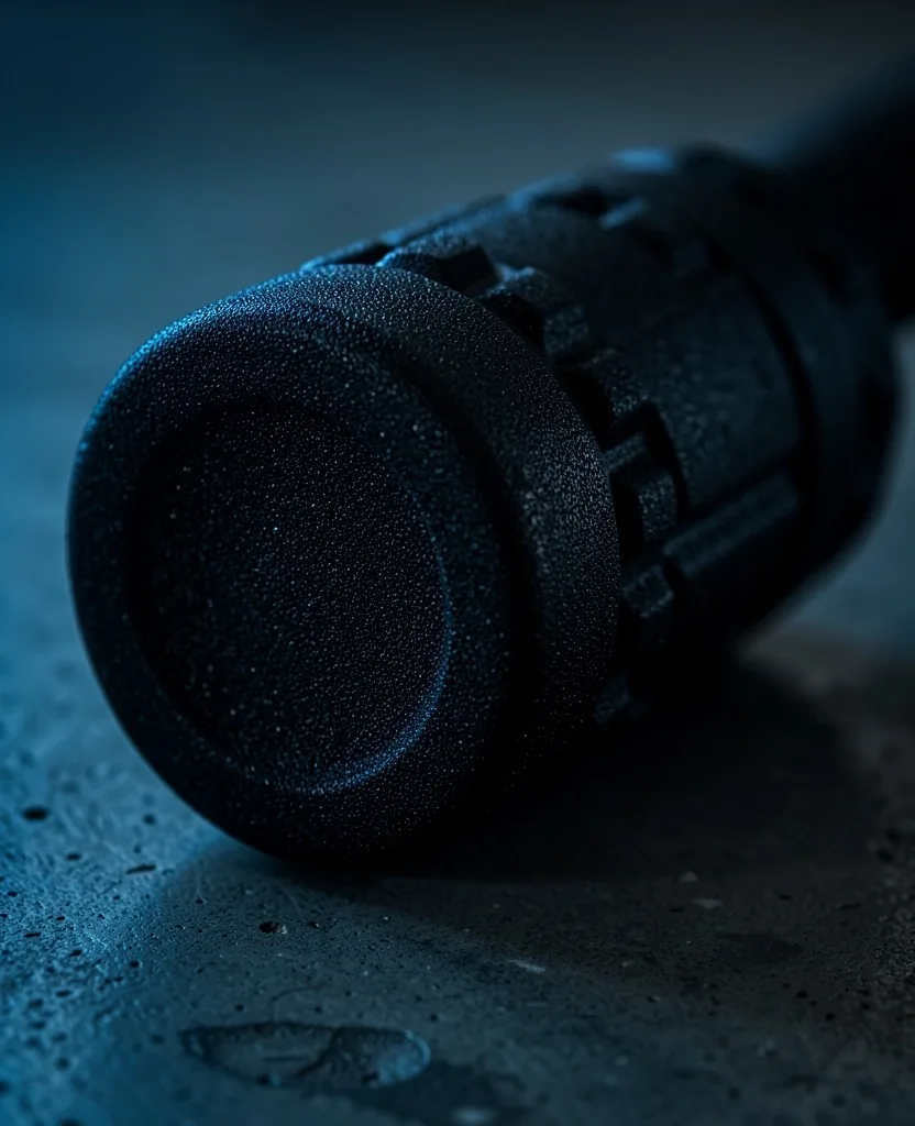 Smooth foam roller macro detail