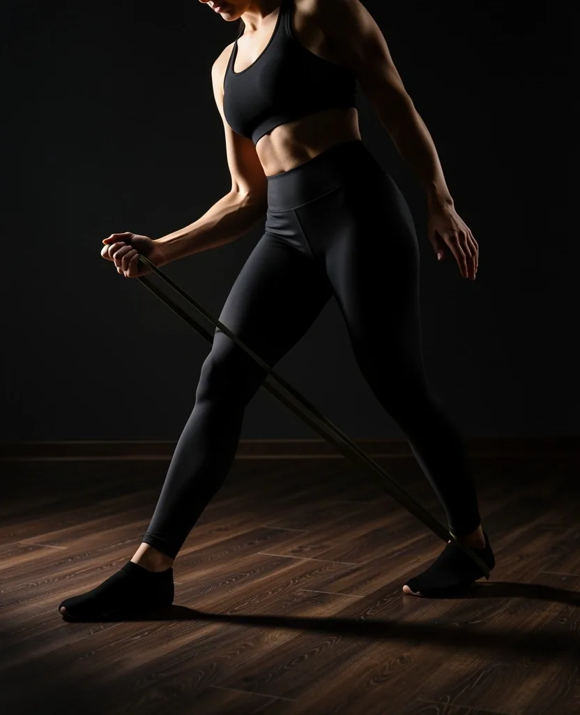 Athlete performing a split squat on a slant board